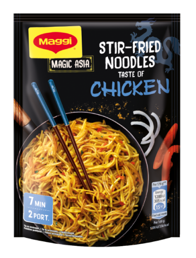 MAGGI MGASIA Полуготово ястие с вкус на пилешко, плик, 121g _FOP
