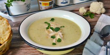 Крем супа с карфиол и пиле